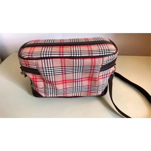 Vintage Tartan Pattern Zip-Around Lunch Crossbody Bag - Picture 6 of 16